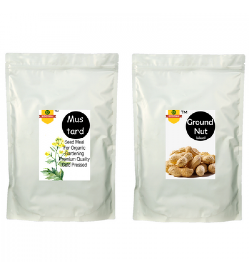Combo Ground Nut Meal and Mustard Seed Meal 1 Kg Each